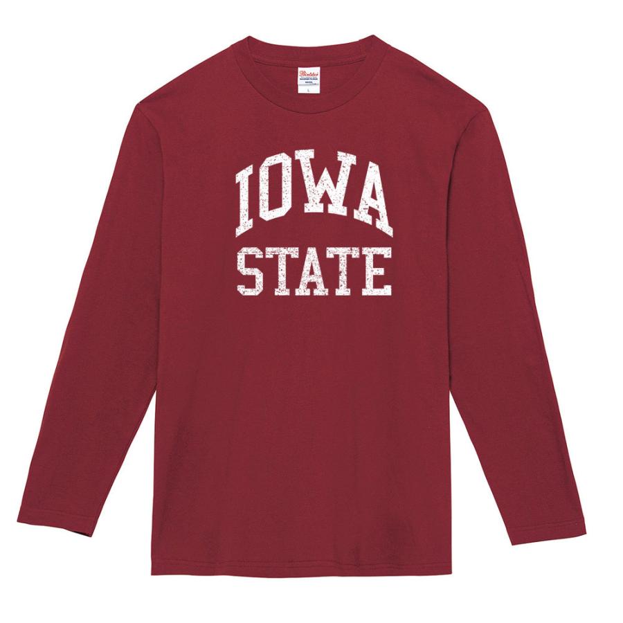 カレッジロゴ Tシャツ アイオア ステート IOWA STATE 長袖Tシャツ ロン