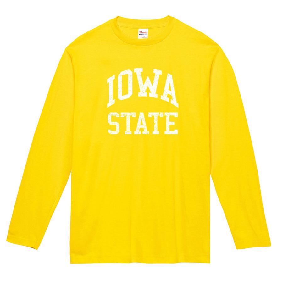 カレッジロゴ Tシャツ アイオア ステート IOWA STATE 長袖Tシャツ ロン