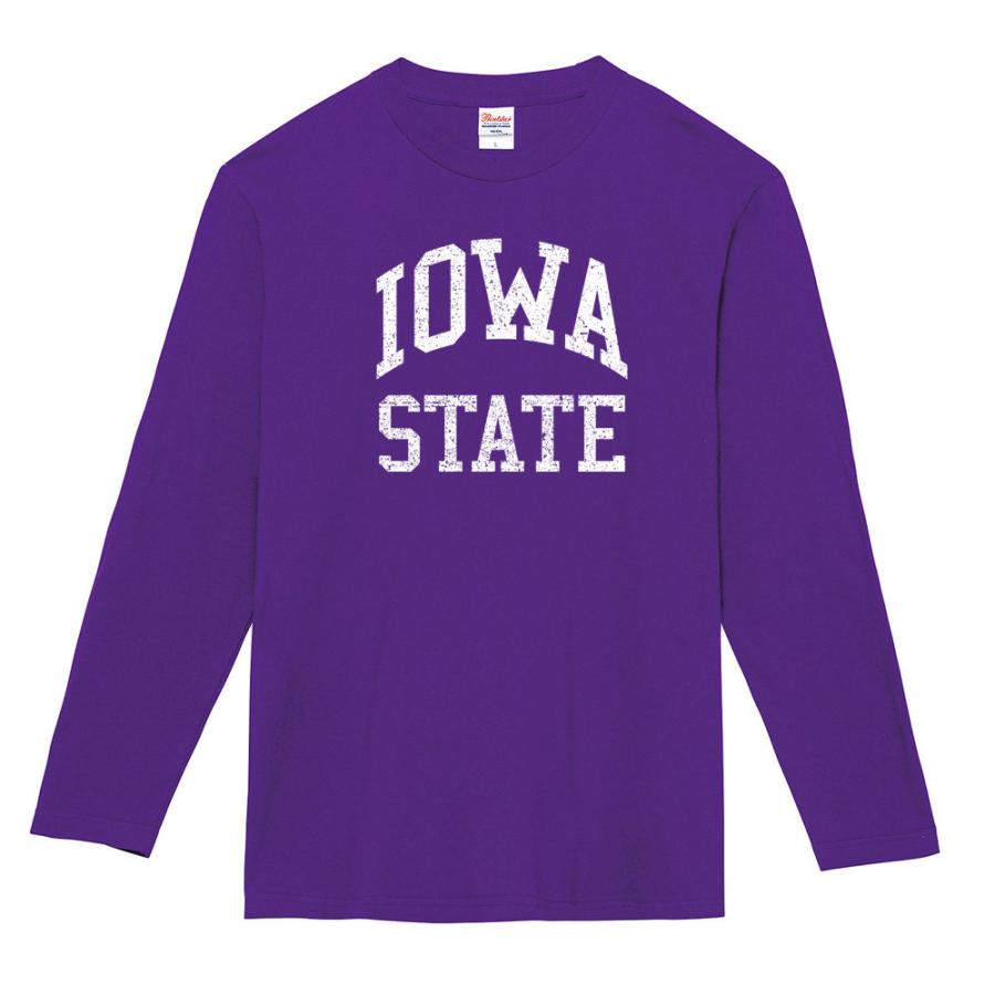 カレッジロゴ Tシャツ アイオア ステート IOWA STATE 長袖Tシャツ ロン