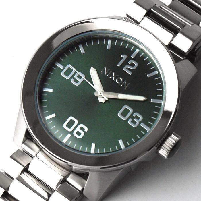 ニクソン NIXON 腕時計 CORPORAL SS Green Sunray ウォッチブランド メンズ｜raiders｜04