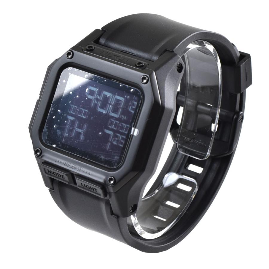 ニクソン NIXON 腕時計 デジタル メンズ レグルス オールブラック THE REGULUS NA1180001-00 サーフィン