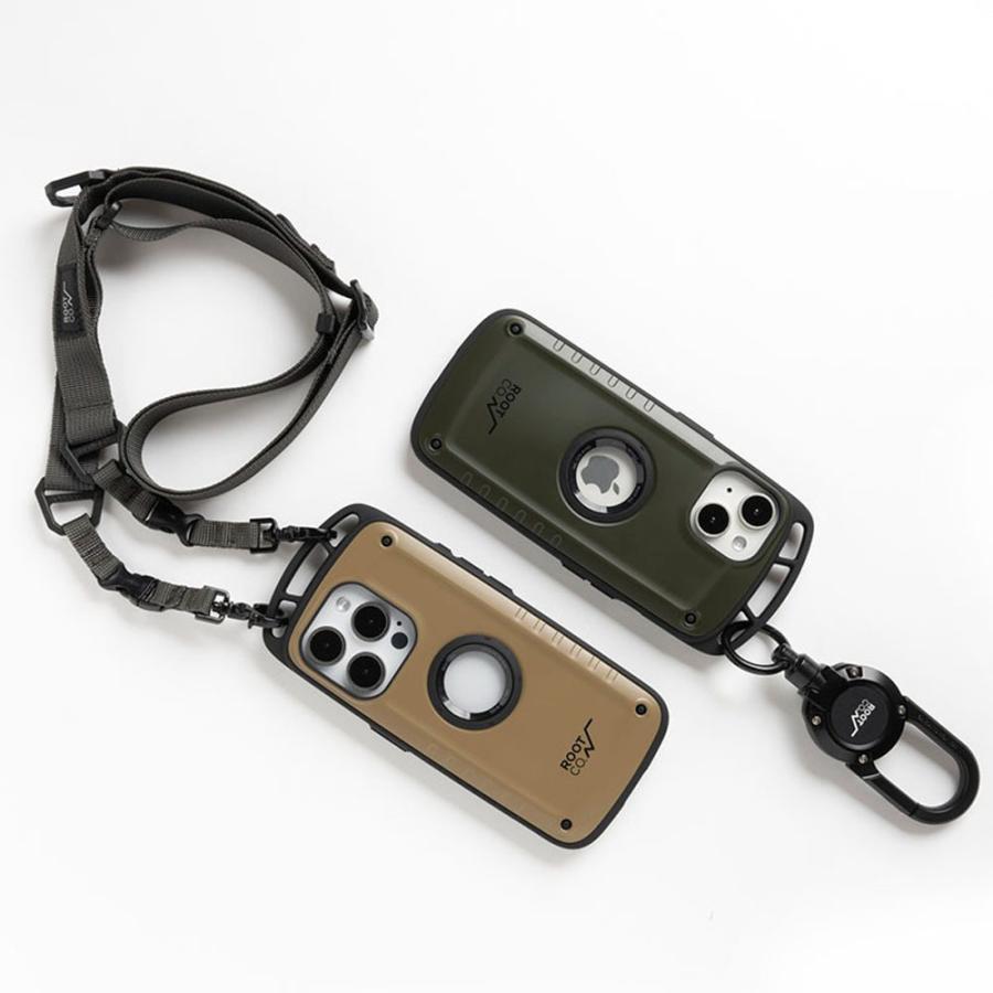 ROOT CO iPhone 15 専用　カラビナ　ストラップ　バラ売り不可 ROOT CO. iPhone15 ケース クリア Pro ルートコー 耐衝撃 クリア