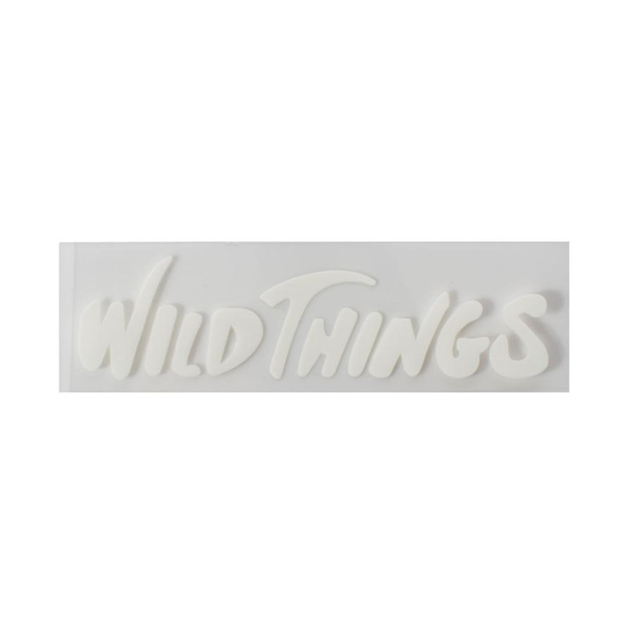 ワイルドシングス WILD THINGS ステッカー カッティング ロゴ ステッカー 文字だけ CUTTTING LOGO STICKER WT21262TA｜raiders｜06