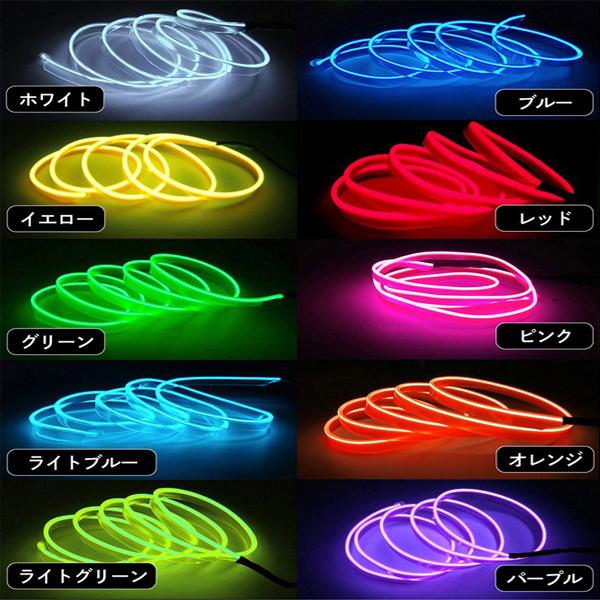 トヨタ（TOYOTA） マークX GRX120系 LED 有機ELワイヤー 5m ネオン