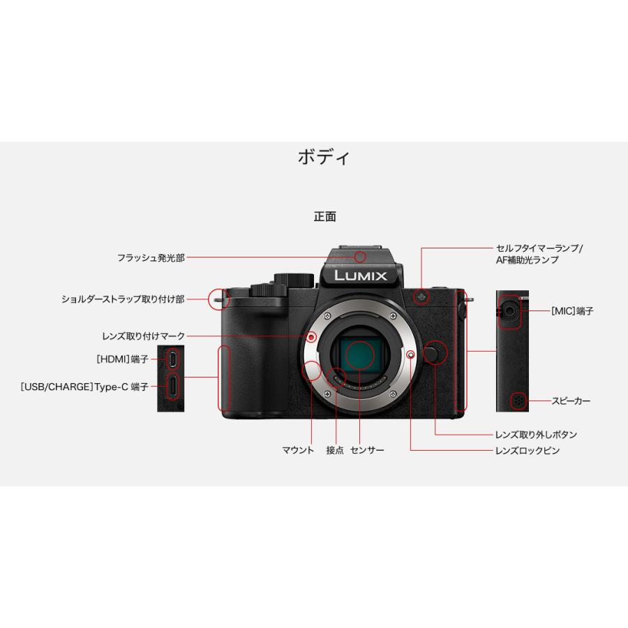 Panasonic DC-G100DW-K パナソニック デジタル一眼カメラ LUMIX