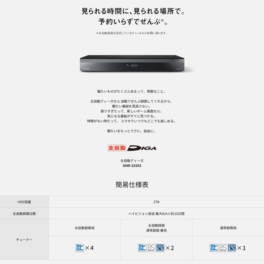 Panasonic DMR-2X203 パナソニック ブルーレイディスク Panasonic DMR-2X203 パナソニック ブルーレイディスク