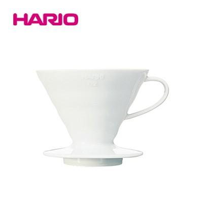 ハリオ HARIO V60透過ドリッパー 02 セラミックW VDC-02W 磁器 有田焼 1-4杯用 ホワイト 計量スプーン付