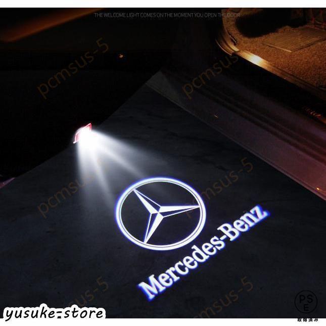 ベンツ 純正交換タイプ Benz LED ロゴカーテシランプ ロゴカーテシ
