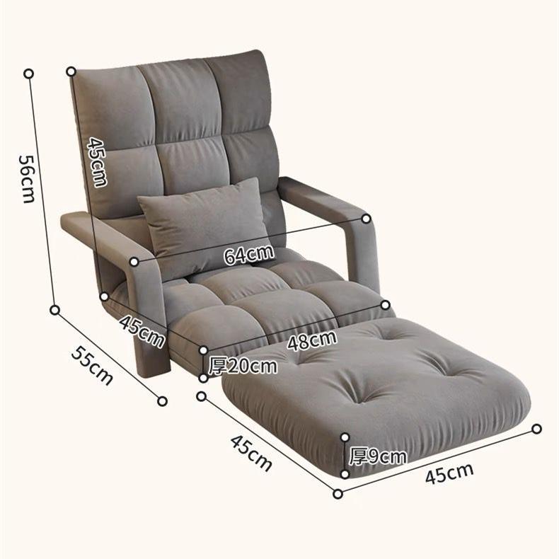 座椅子 1人掛け 腰痛対策 肘掛付き リクライニング ハイバック ソファ