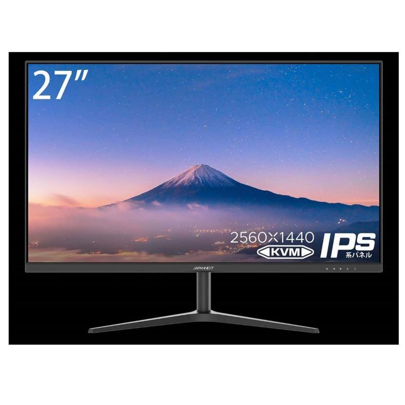 美品】JAPANNEXT 液晶モニター JN-IPS27WQHDR-C65W 27インチ ドット 