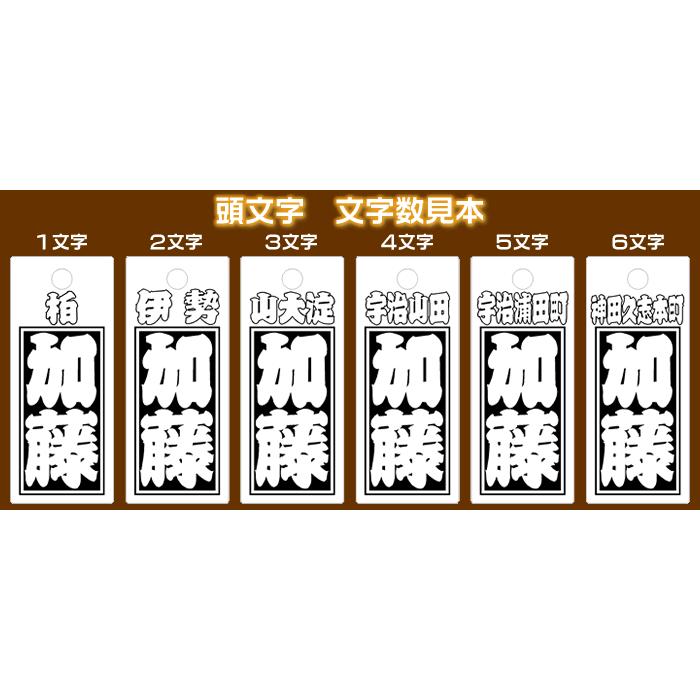 ボトルキープ木札／欅・桧材など5種類：表面／お名前＋裏面／梵字・60×30×5mm　両面加工タイプの名入れ |  | 04