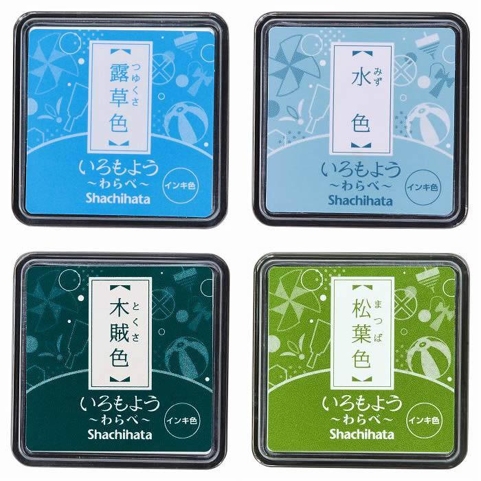 シャチハタ「いろもよう〜わらべ〜」【全２９〜３４色セット】スタンプアートにおすすめのパッド♪\u003cbr\u003e消しゴムハンコやゴム印を使用した作品に_5