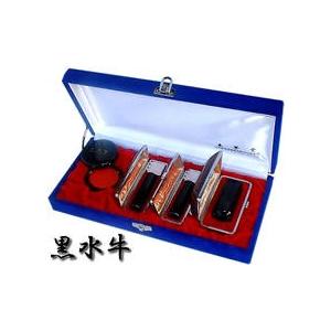 黒水牛３本セット／代表印18ミリ＋銀行印18ミリ＋社印18ミリ角／鑑定機械彫り会社印鑑・ケース付きセット（あすつく対応）