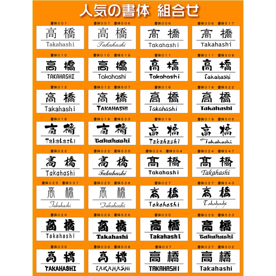 オフィスプレート表札／八角形・縦横200ミリ以内・1.5ミリ厚・両面テープ付(＋550円でマグネット仕様)1mm単位でサイズ自由変更 【心】