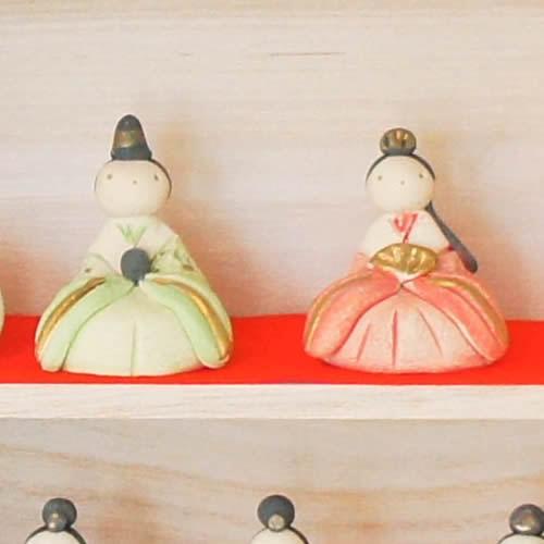 雛五人 箱納飾り（5人飾り）ひな祭り陶器の雛人形HK889 SD-MTT あす