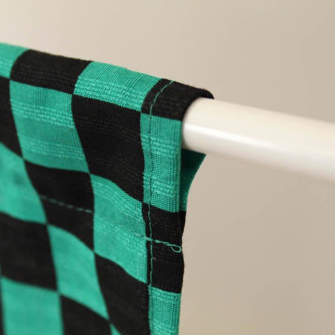 和風のれん市松模様幅85cm×長さ90cmSD-COS 14538　鬼滅の刃（竈門炭治郎）で人気の日本伝統模様　市松柄（あすつく対応）999001 |  | 03