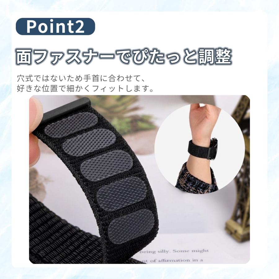 スマートウォッチ ベルト 22mm 20mm バンド ナイロン ベルトループ