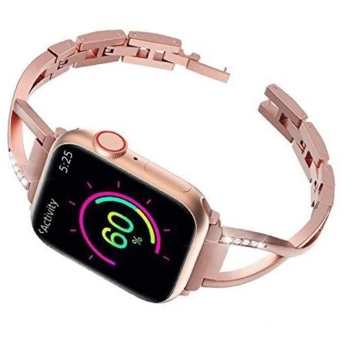 アップルウォッチ バンド おしゃれ 女性 ステンレス Apple Watch チェーン ベルト SE 6 7 38 40 42 44mm｜raimille-store｜04