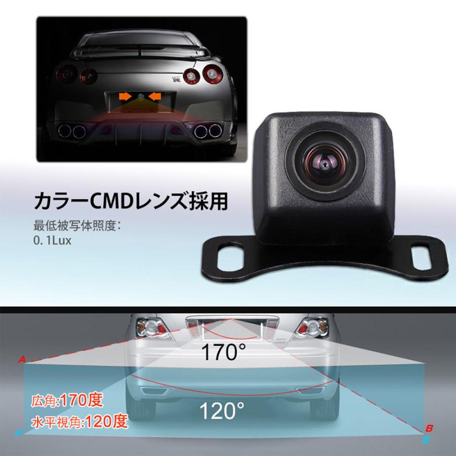 EONON 36万画素数 カメラ 高画質 CMD 防水 バックカメラ 広角170
