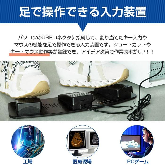 Usb3連フットペダルスイッチ ペダル型入力装置 フットコントロールキーボード キー操作 マウス操作 キーアサイン割り当て Windowspcで設定 Rim Fs3 P R 07n 来夢house 通販 Yahoo ショッピング