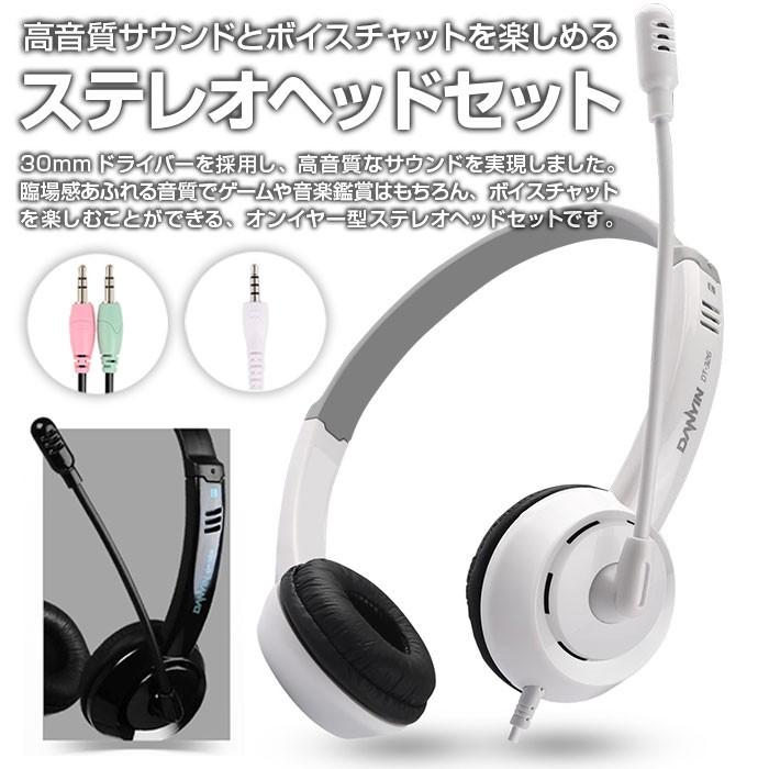 ステレオヘッドセット3 Wボリューム i8my1cf ステレオヘッドセット オンイヤー型 ヘッドホン マイク付き 3極