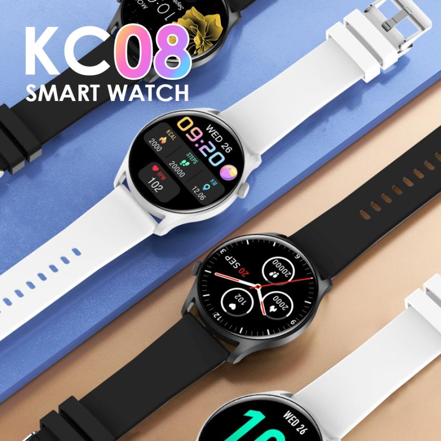 スマートウォッチ 1.3インチ 丸型ディスプレイ 腕時計 通話 通知