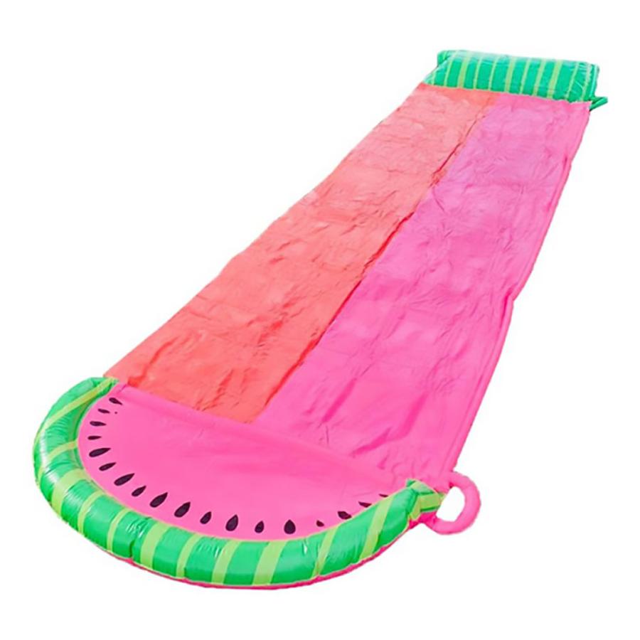 ★今年の夏大人気★  ウォータースライド  新品  未使用  大特価 スイカ柄 ウォータースライド 5.5m サーフボード2つ付属 スライダー