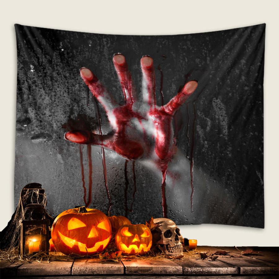 230×180cm タペストリー 背景布 L03恐怖血手3 お化け屋敷 文化祭