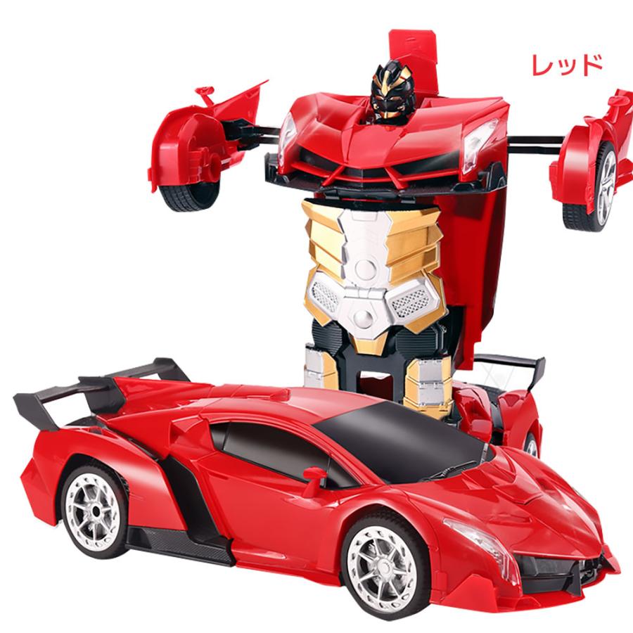 サウンド付き ラジコンカー ロボット 車 変形 変身 トランス