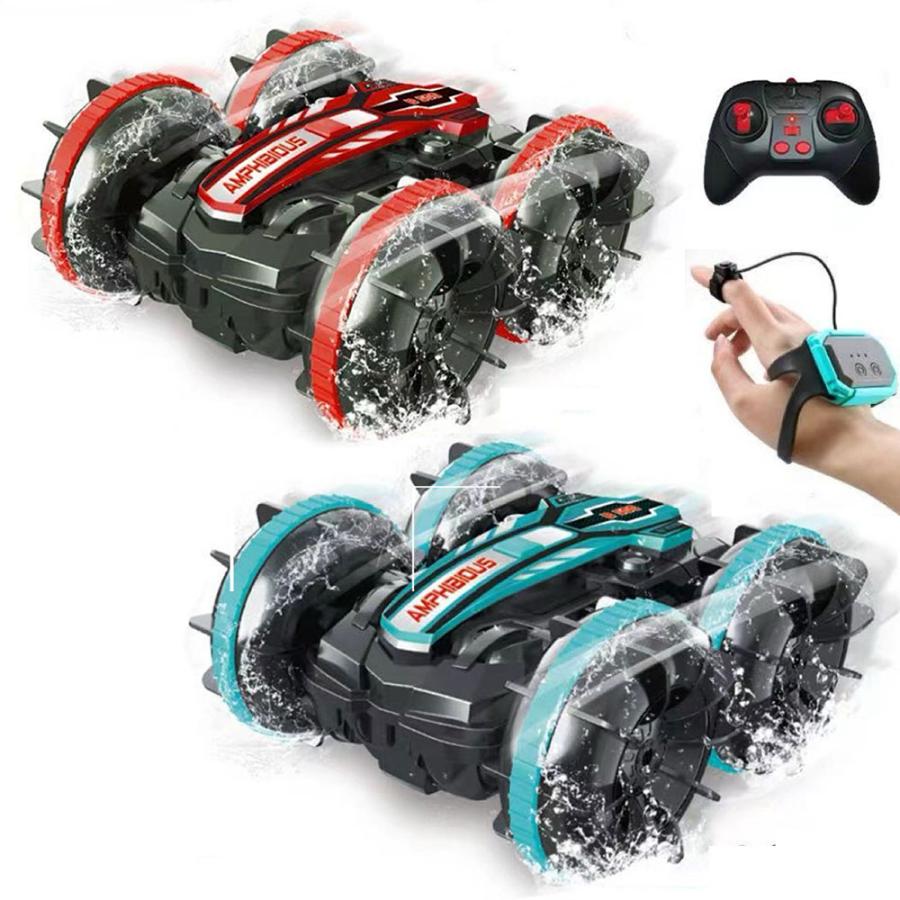 リモートコントロールカー 水陸両用 ラジコンカー 陸上 水上 USB