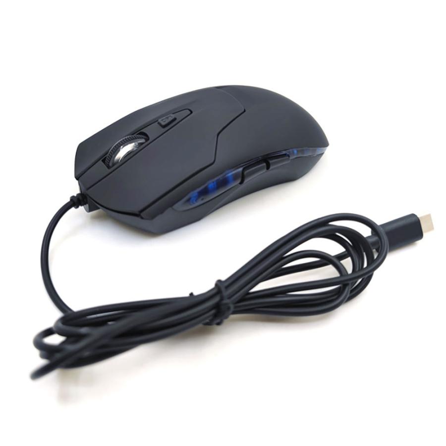 USB Type-C接続 有線マウス 5ボタン タイプC USB-C 静音マウス 小型