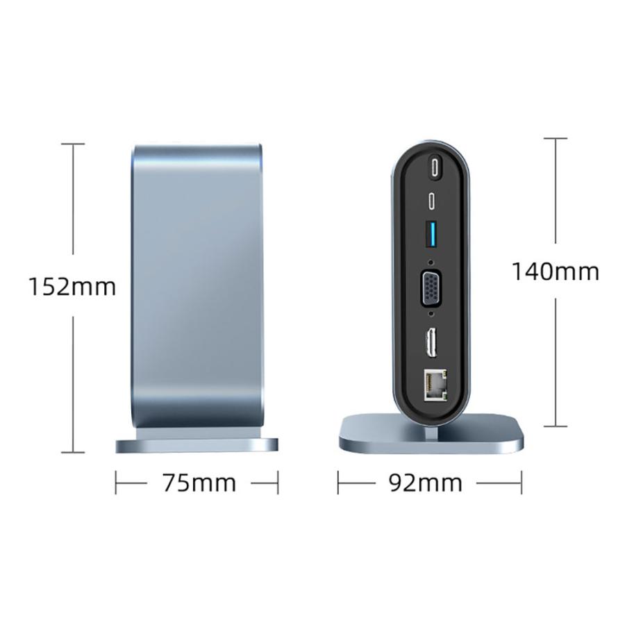 12in1 USB-C タワー型 ドッキングステーション HDMI VGA USB3.0 12in1 USB-C タワー型 ドッキングステーション HDMI VGA USB3.0