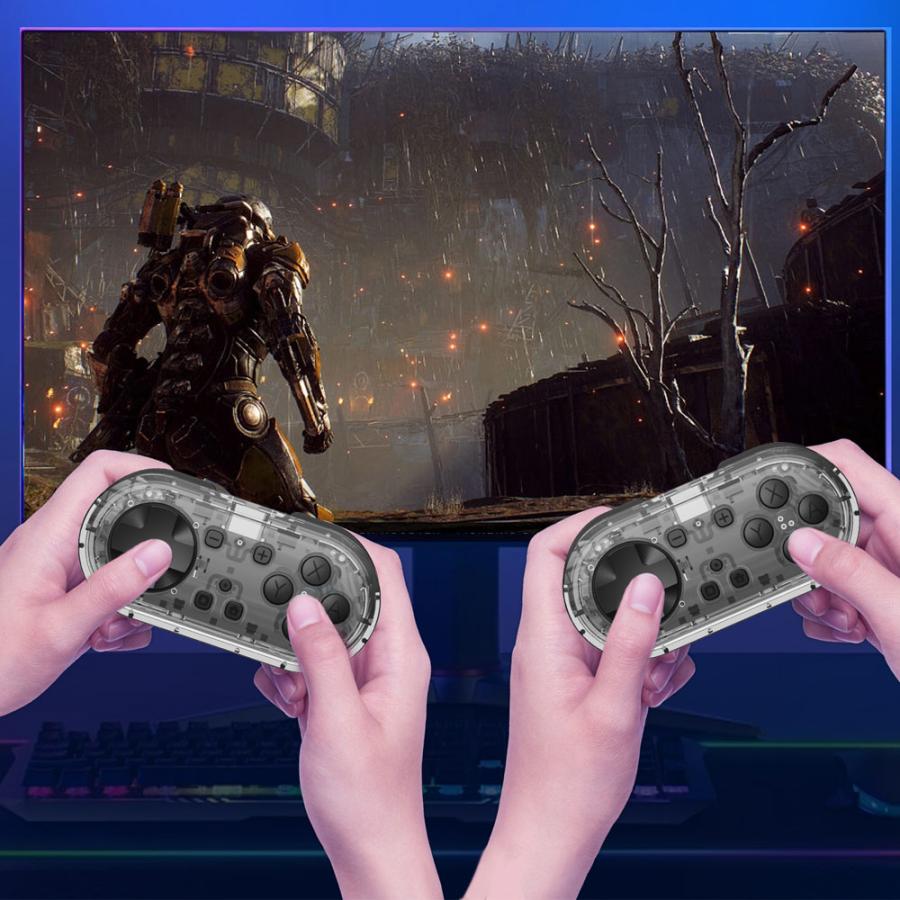 ミニミニ コントローラー クリア 透明 Switch iOS Android PC