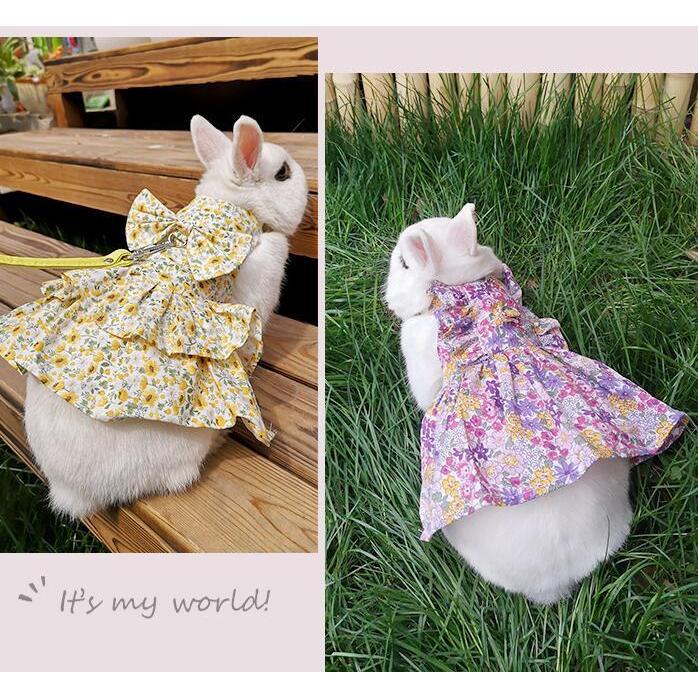 うさぎ用 ハーネス 小動物洋服 ウサギ リス 花柄 リード付き 23 Lt8619 Raimuらいむ 通販 Yahoo ショッピング