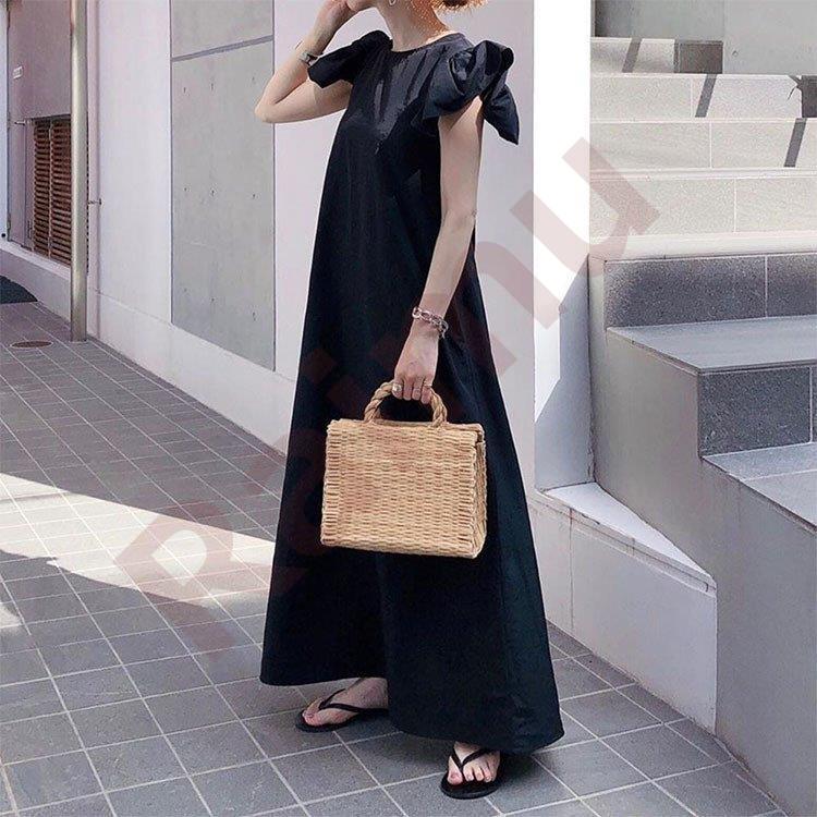 マキシワンピース レディース 夏 黒 ノースリーブワンピース マキシ丈 フレア Aラインワンピース ノースリーブ ゆったり 体型カバー 大きいサイズ 30代 40代 Raimu Hop 来夢商事 通販 Yahoo ショッピング