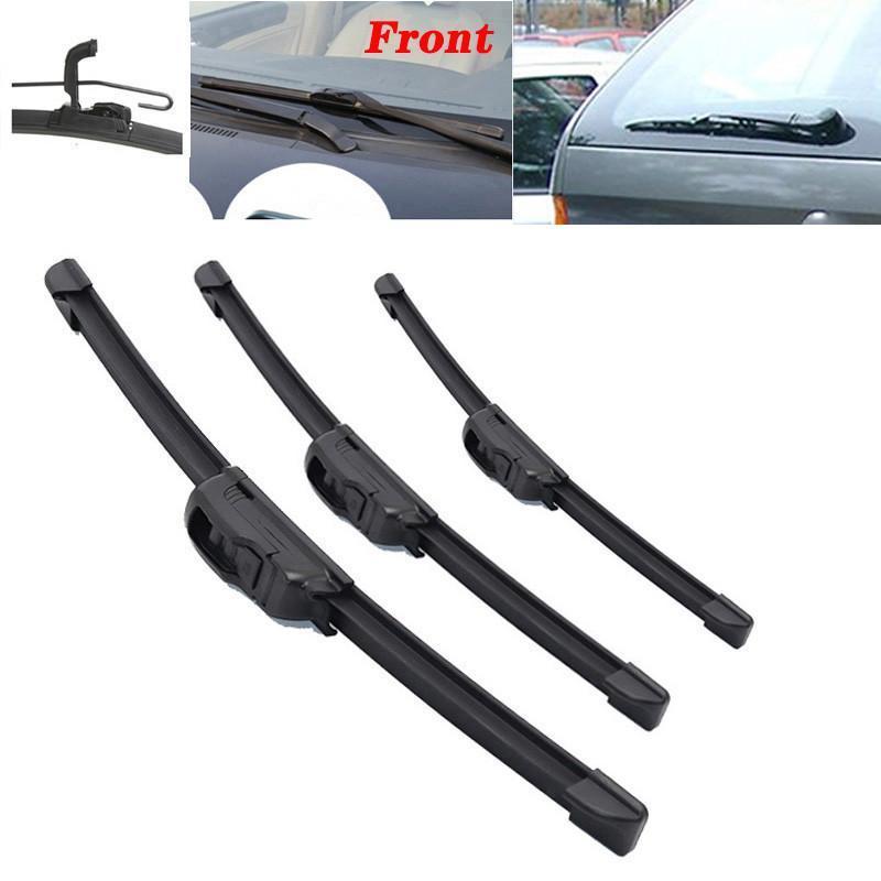 車のワイパーフロント & blades bmw X5 E53 20002006ウインドスクリーンリアウィンドウ