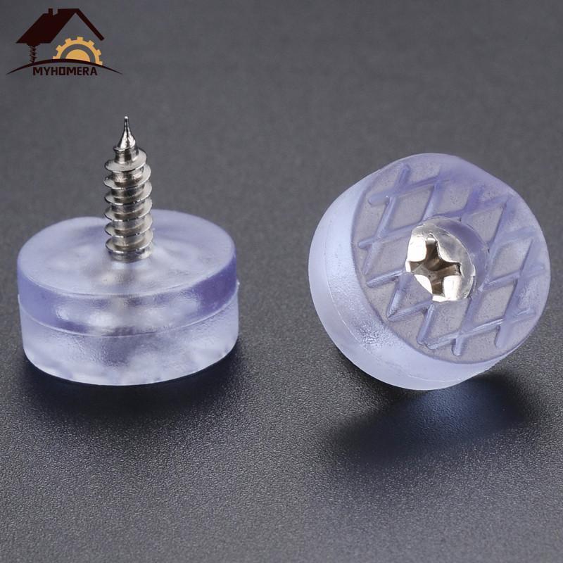 Myhomera家具レッグパッドチェア脚コーヒーテーブルベッドサイドキャビネットフロアプロテクターカバー丸底滑り止めpvcフィート20個