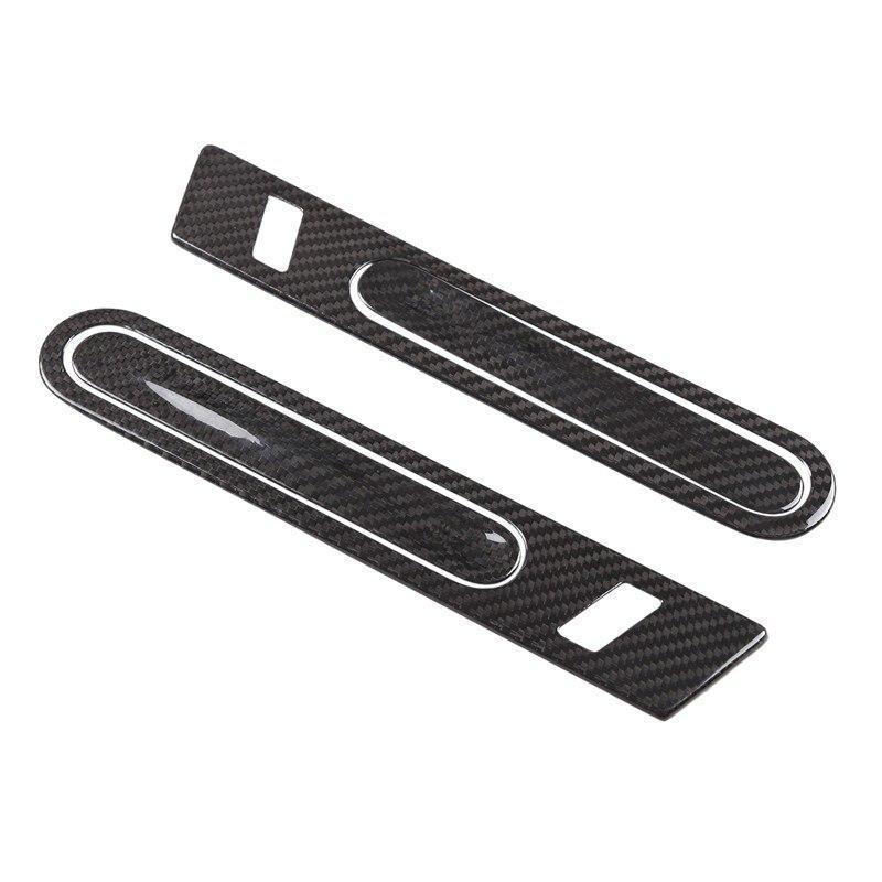 日産r35 gtr 20062018用本物のカーボンファイバーアウタードアハンドル用カバー光沢仕上げプルサラウンドインテリア