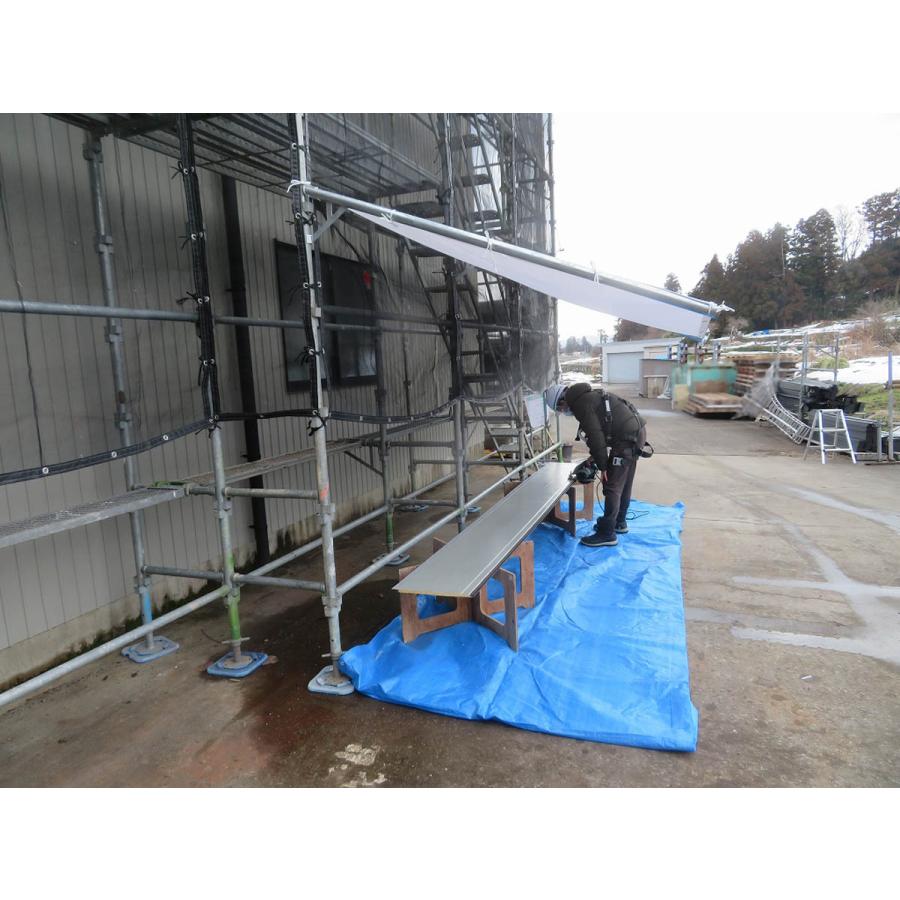 物置レイン棒特別セット（レイン棒３本　シート1枚）　足場資材　足場ブラケット　雨養生　雨除け　物置　作業場　雨 