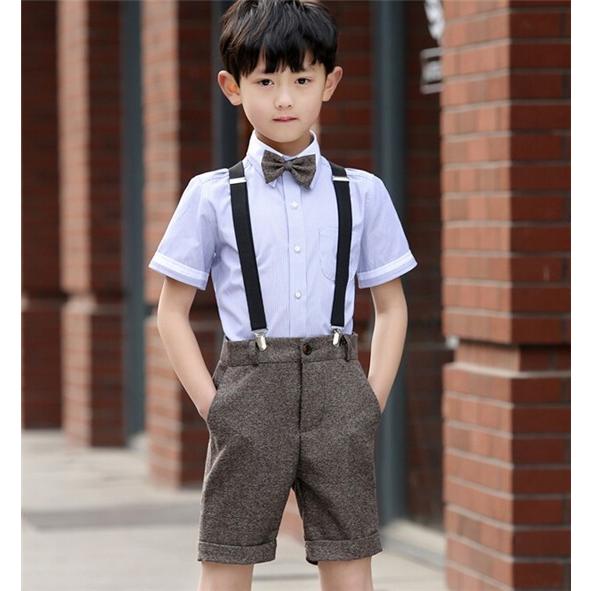 在庫半額処理 男の子フォーマル スーツセット 4点セット 夏 半袖 子供服 男児 ベスト リボン 演出服 結婚式 入学式 卒園式 卒業式 発表会 ピアノ演奏 Wt2625 1 Aloha Mahalo 通販 Yahoo ショッピング