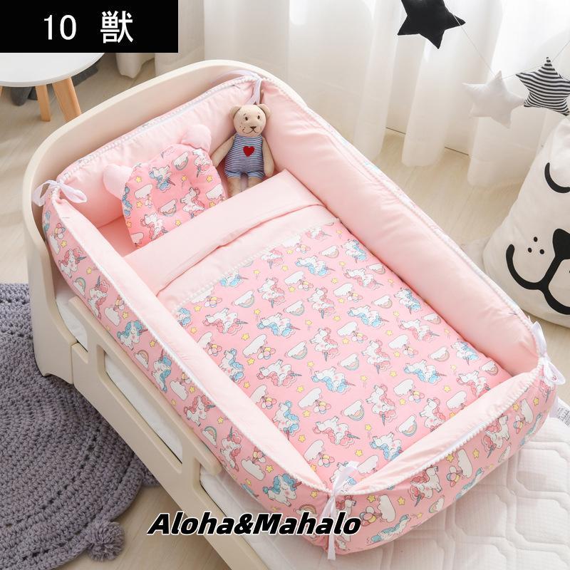 ベビーベッド 折りたたみ 赤ちゃん 4点セット ベッドインベッド ベビー  