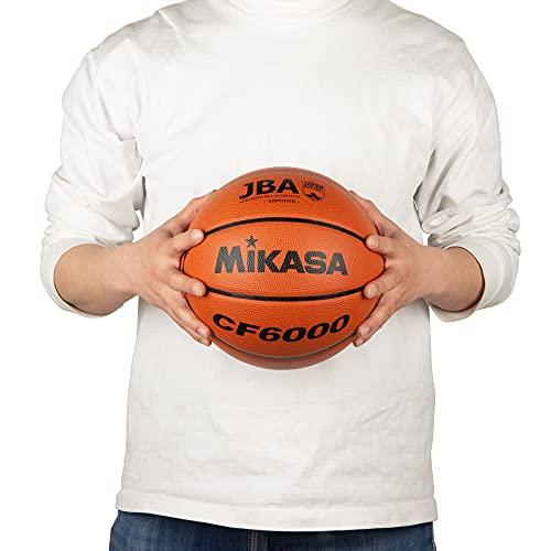 【10％OFF】 ミカサ(MIKASA) バスケットボール 日本バスケットボール協会検定球 6号 (女子用・一般・社会人・大学・高校・中学) 特殊天然皮革 茶 CF60