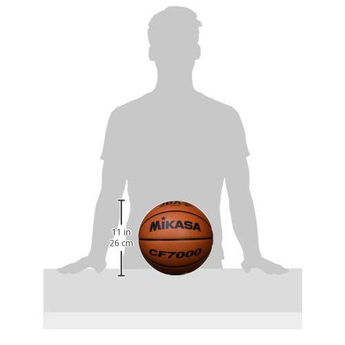【10％OFF】 ミカサ(MIKASA) バスケットボール 日本バスケットボール協会検定球 6号 (女子用・一般・社会人・大学・高校・中学) 特殊天然皮革 茶 CF60