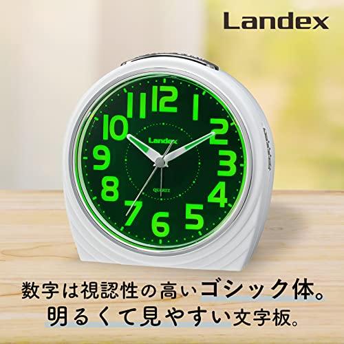 ランデックス(Landex) 目覚まし時計 アナログ ベルイチ 静音 連続秒針