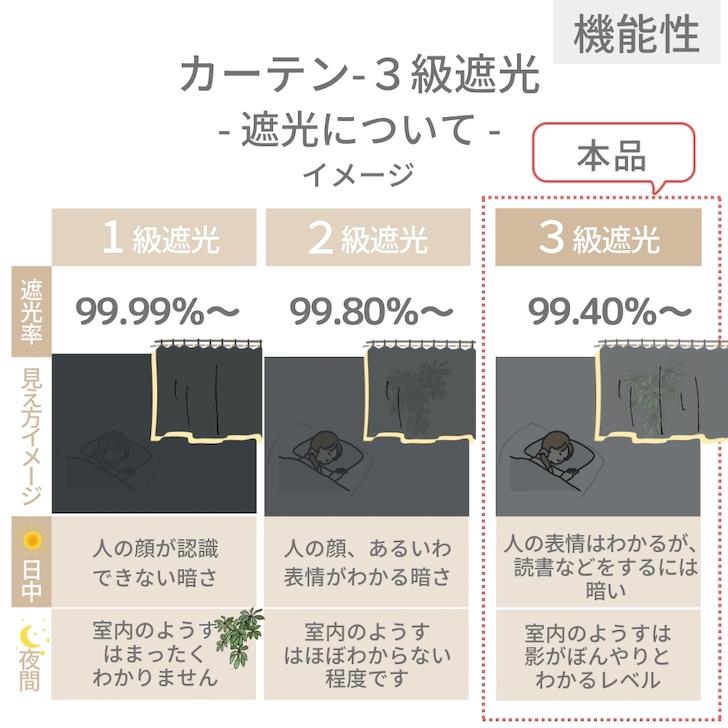 カーテン 遮光 ジャカード織クラシック調遮光裏地付きカーテン/エレガント/上品/高級感 幅100cm ２枚　 | ブランド登録なし | 08