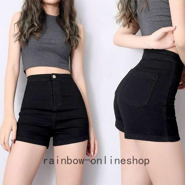 マイクロミニ デニム ショートパンツ レディース ハイウエスト 黒 短パン ショーパン デニムパンツ ダンス 春 夏 秋 ホットパンツ 熱販売