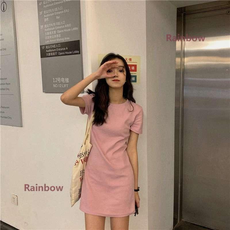 ワンピース スカート Tシャツ レディース 夏 夏服 おしゃれ かわいい ティーンズファッション 中学生 高校生 女子 私服 韓国 Rainbow Onlineshop Seiubi2170 Rainbow Onlineshop 通販 Yahoo ショッピング