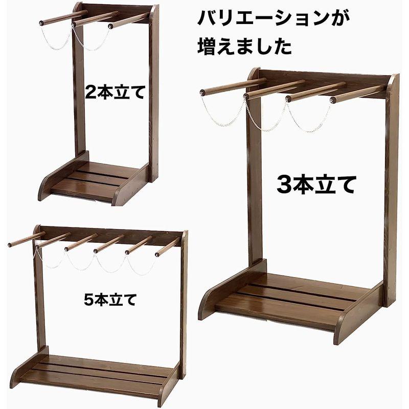 春新作の春新作のサーフボードラック (４本立て) 縦置き ウッド