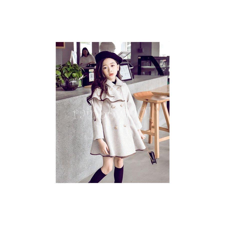 韓国子供服 女の子 ダッフルコート ロング 長袖コート 子供服 キッズ 女児 ジャケット 冬服 アウター 子供服 子供コート 学生 キッズ服 女の子服ダッフルコート|rainbow001|05