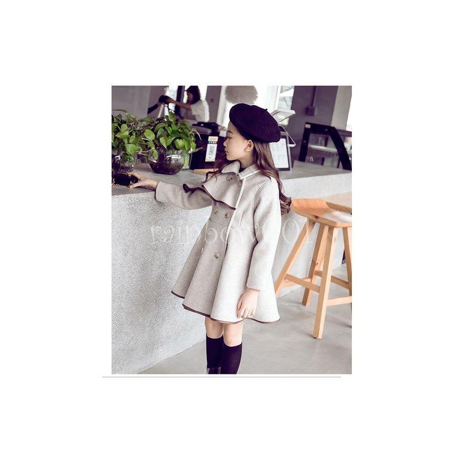 韓国子供服 女の子 ダッフルコート ロング 長袖コート 子供服 キッズ 女児 ジャケット 冬服 アウター 子供服 子供コート 学生 キッズ服 女の子服ダッフルコート|rainbow001|08